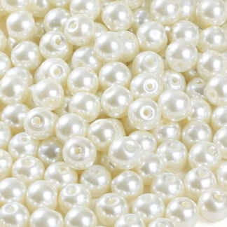 2 mm Glass Pearls Cream 1g