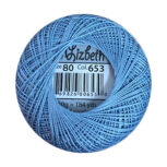 Lizbeth #80 10 grams: 653 Antique Blue Medium