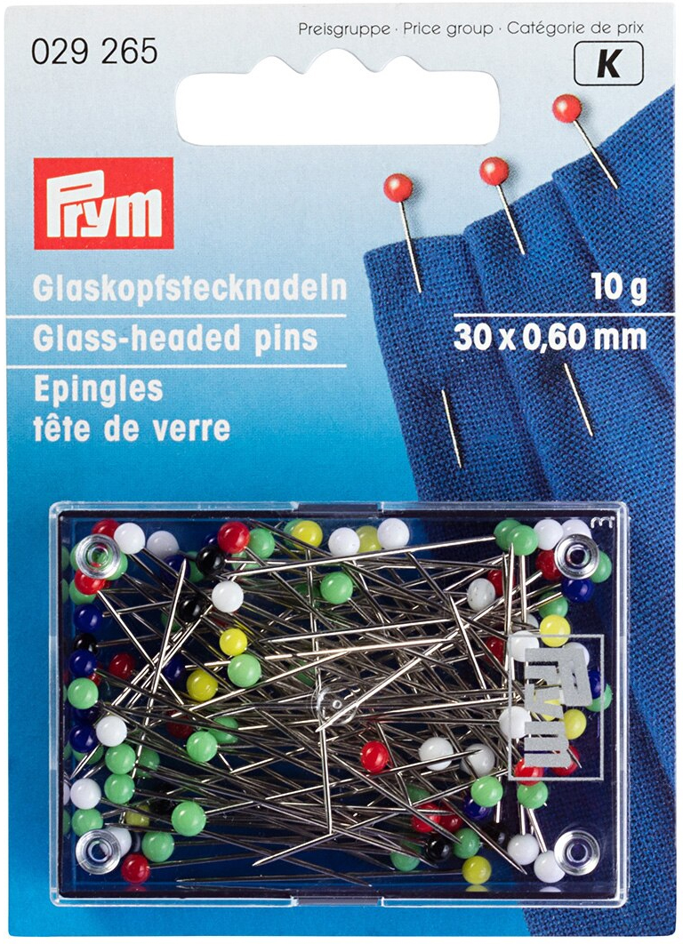 Prym glass-headed pins, 0.60 x 30mm, multi-colour, 10g – Hazel Blomkamp's  Fine Needlecraft