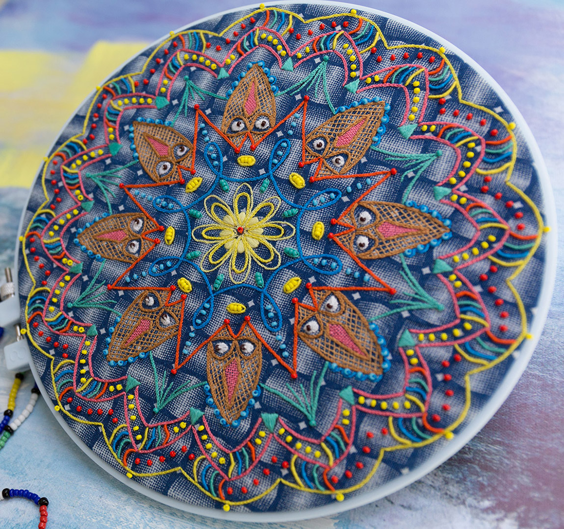 Freestyle Embroidered Mandalas - Image 13