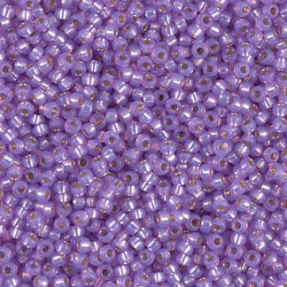 11-0574  Dyed Lilac Silver Lined Alabaster 2g