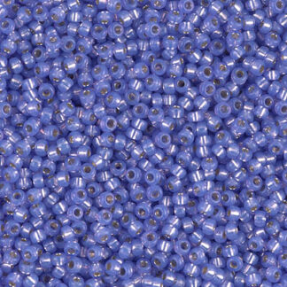 11-0649 Dyed Silver Lined Violet Alabaster 2g
