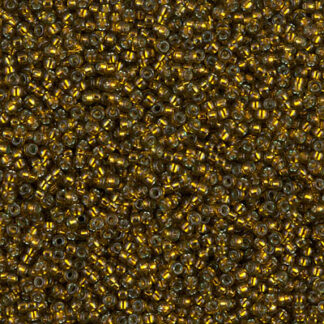 15-1421 Dyed Silver Lined Golden Olive 2g