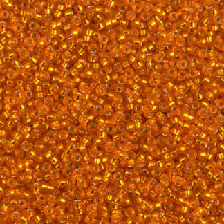 15-1625 Dyed Semi-Matte Silver Lined Orange 2g