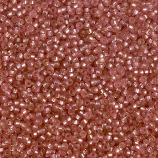 15-1627 Dyed Semi-Matte Silver Lined Light Cranberry 2g