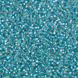 15-1643 Dyed Semi-matte Silver Lined Aqua 2g