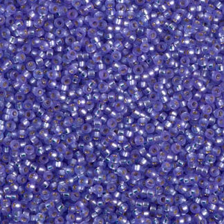 15-1654 Dyed Semi-Matte Silver Lined Purple 2g