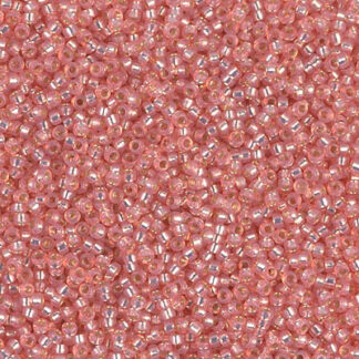 15-0642 Dyed Salmon Silver Lined Alabaster 2g