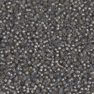 15-0650 Dyed Rustic Gray Silver Lined Alabaster 2g