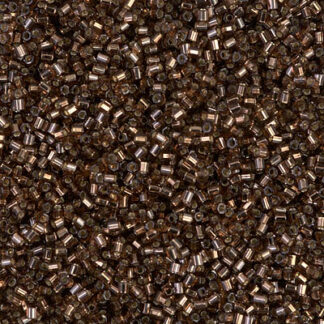 15H005D Silver Lined Root Beer Cut Bead 2g