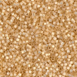 DB11-0621 Dyed Light Apricot Silver Lined Alabaster Delica Bead 2g