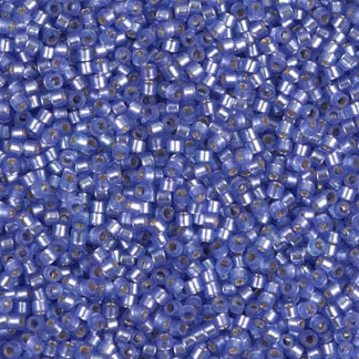 DB11-0694 Dyed Semi-Matte Silver Lined Purple Delica Bead 2g