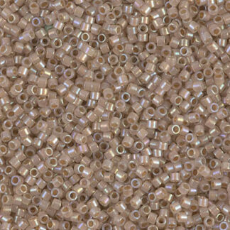 DB11-1731 Beige Lined Opal AB Delica Bead 2g