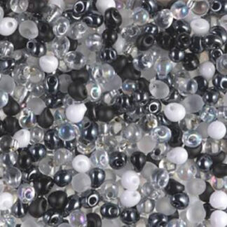 DP Mix 19 Salt and Pepper 3.4mm Drop Bead 2g