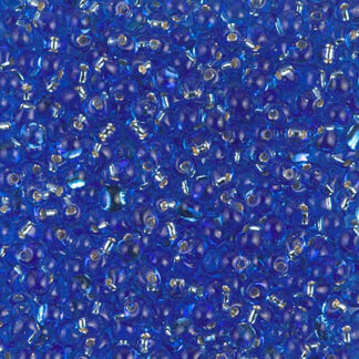 DPs28-0019 Silver Lined Sapphire 2.8mm Drop Bead 2g