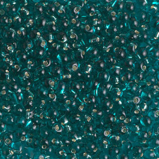 DPs28-2425 Silver Lined Teal 2.8mm Drop Bead 2g