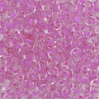 DPF-23 Hot Pink Lined Crystal 3.4mm Drop Bead 2g